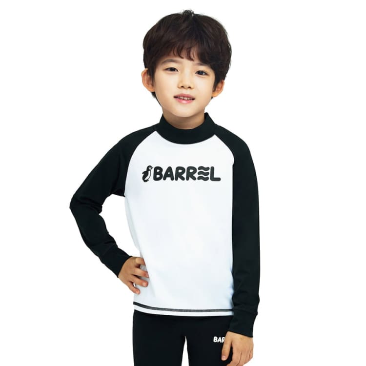 Barrel Kids Essential Rash Guard-WHITE - Rashguards | BARREL HK