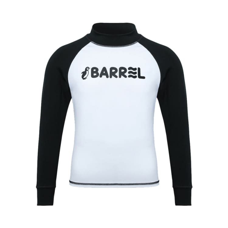 Barrel Kids Essential Rash Guard-WHITE - Barrel / White / 130 - Rashguards | BARREL HK