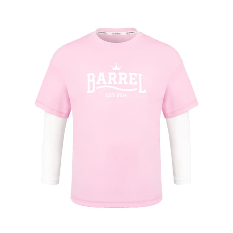 Barrel Kids Romantic Motion Layered Rashguard-PINK - Barrel / Pink / 120 - Rashguards | BARREL HK