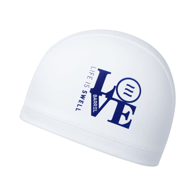 Barrel Love Silicone Coating Swim Cap - WHITE - Barrel / White / ON - Swim Caps | BARREL HK