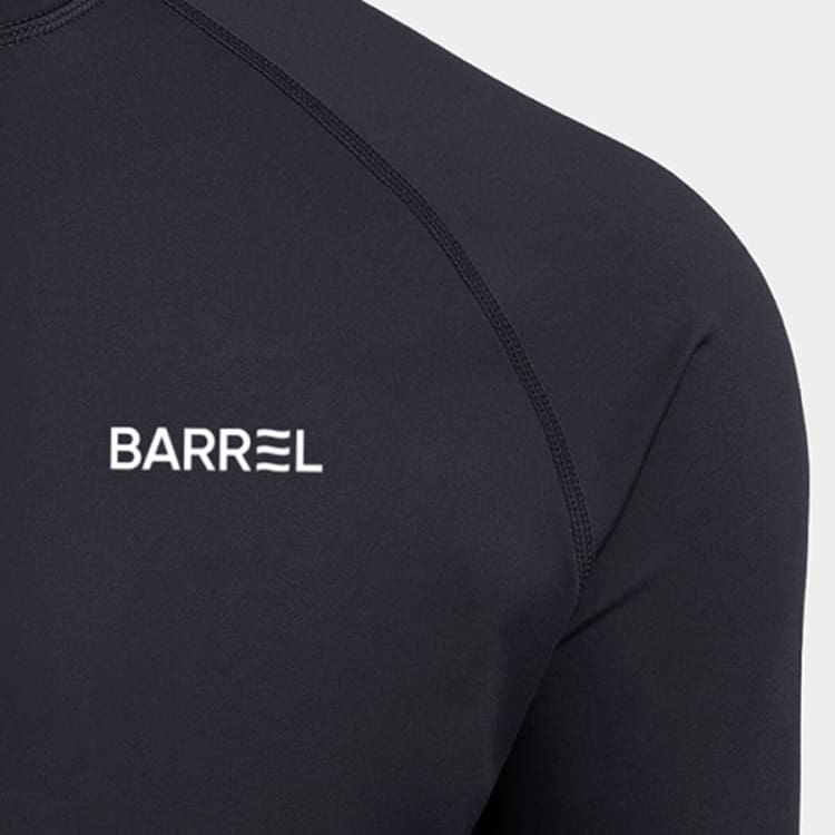 Barrel Men Essential Relax ZipUp Rashguard-BLACK - Rashguards | BARREL HK