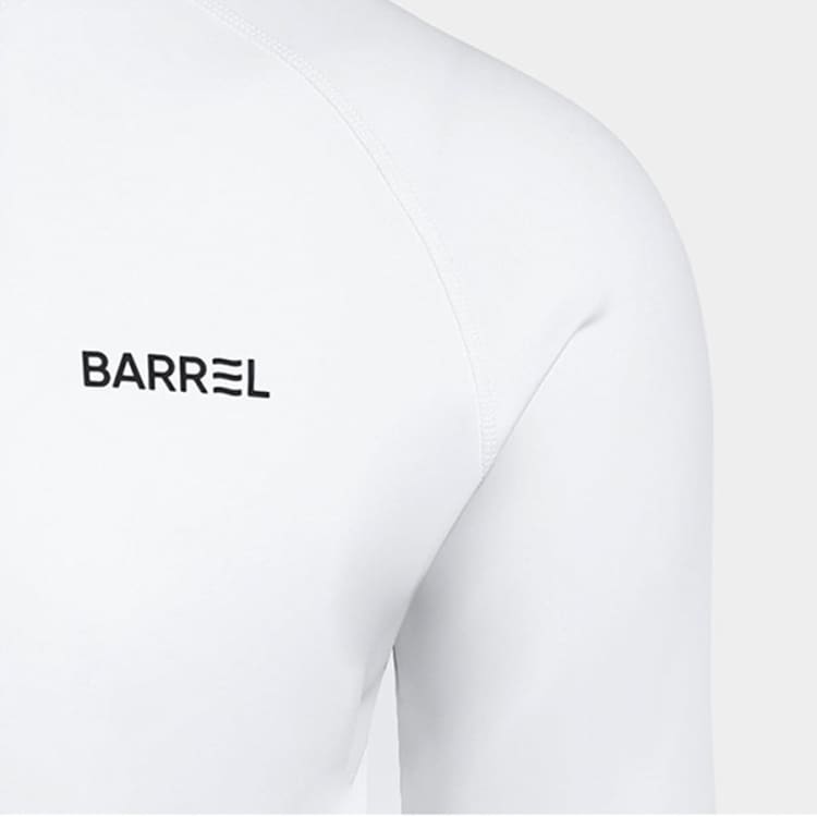 Barrel Men Essential Relax ZipUp Rashguard-WHITE - Rashguards | BARREL HK