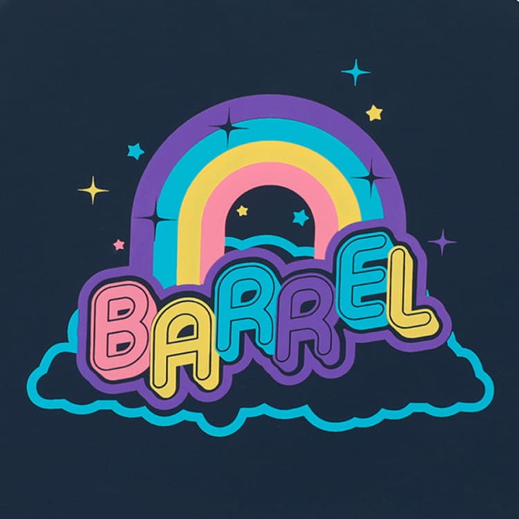 Barrel Rainbow Silicone Swim Cap - NAVY - Barrel / Navy / ON - Swim Caps | BARREL HK