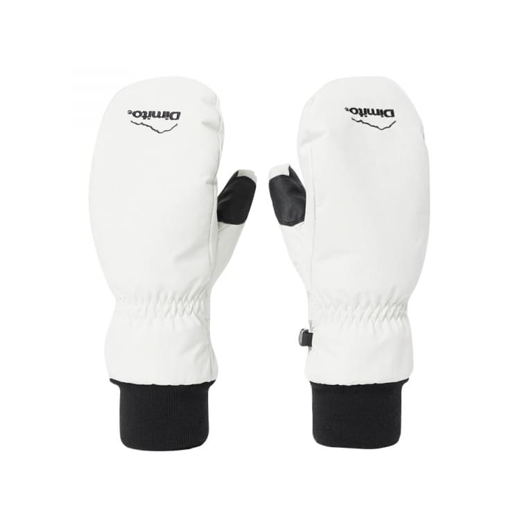 Gloves & Mittens / Snow: Dimito OG Logo Mitten Glove-WHITE - Dimito / White / XS / 2023, Accessories, Dimito, Gloves, Gloves & Mittens /