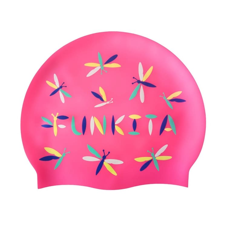 Swim Caps: Funkita Silicone Swim Cap-Fly Dragon - Funky / Fly Dragon / ON / Accessories, Caps, Fashion, Fly Dragon, FUNKY | FS990265100