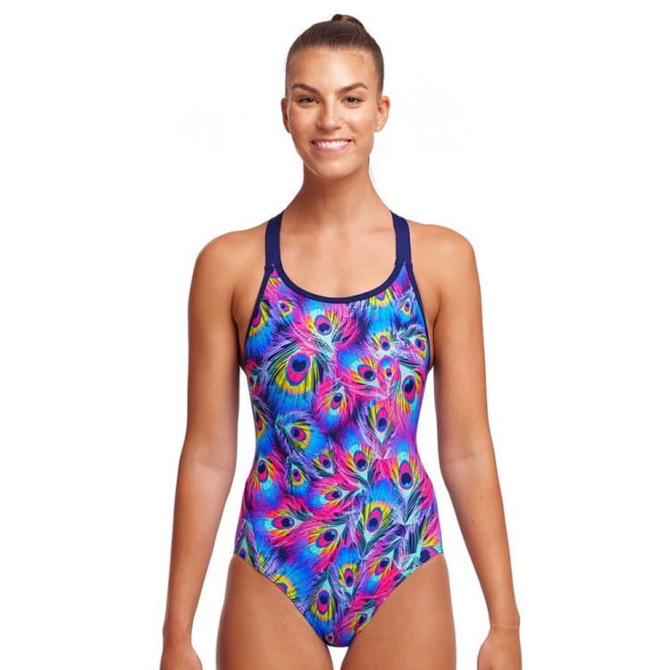 Swimsuits: Funkita Women Eclipse One Piece-Peacock Paradise - Black, Clothing, Fashion, FUNKY, Hong Kong | FKS025L0053808