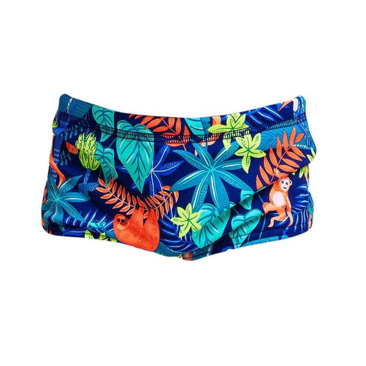 Swimsuits: Funky Toddler Printed Trunks-Slothed - Funky / Slothed / 4 / Boys, Clothing, Fashion, FUNKY, Funky Trunks | FT32T7150504