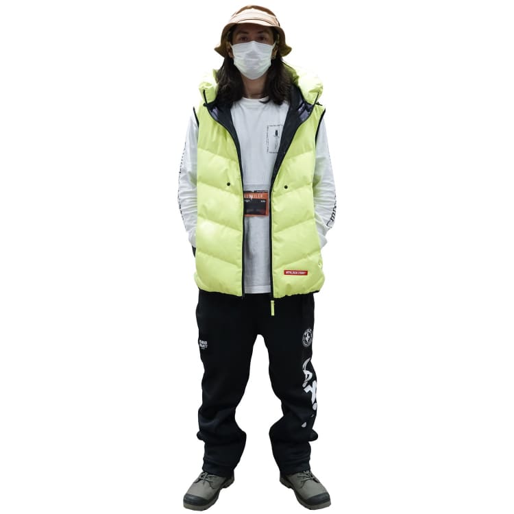 Jackets / Snow: PLANB PROJECT Down Vest Jacket (Japanese Brand) Yellow [Unisex] - 2021, Clothing, Ice & Snow, Jackets, Jackets / Snow | 