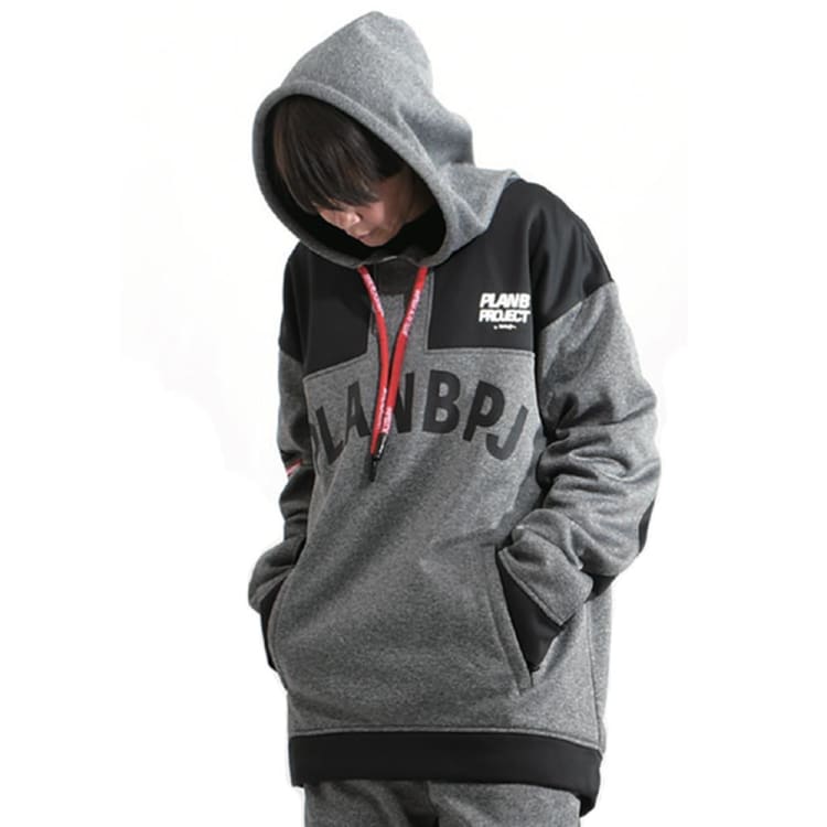 Hoodies & Sweaters: PLANB PROJECT M2 Waterproof Hooded (Japanese Brand) Gray [Unisex] - PLANB PROJECT / S / Gray / 2021, Black, Clothing, 