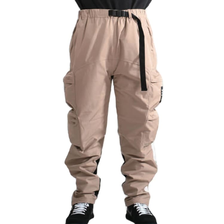 Pants / Snow: PLANB PROJECT Side Zip Snow Pants (Japanese Brand) Beige [Unisex] - PLANB PROJECT / S / Beige / 2021, Beige, Clothing, Ice & 