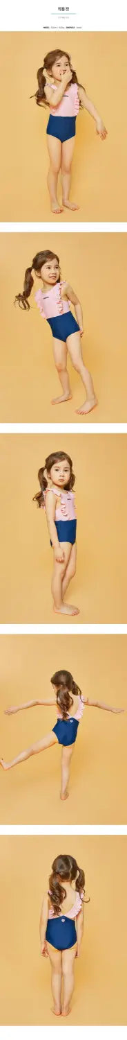 Barrel Kids Fairy One Piece Swimsuit-BRIGHT PINK/NAVY_image