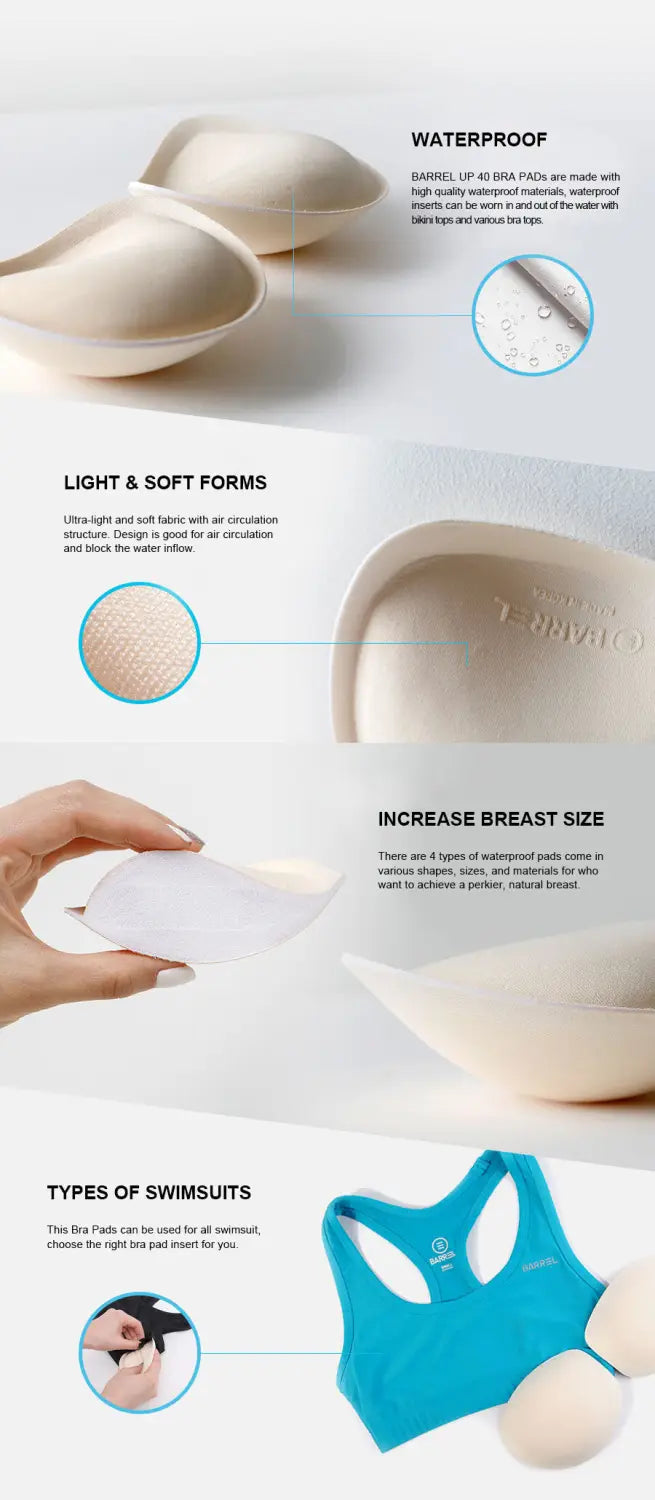 Barrel Womens 43 Bra Pad-SKIN