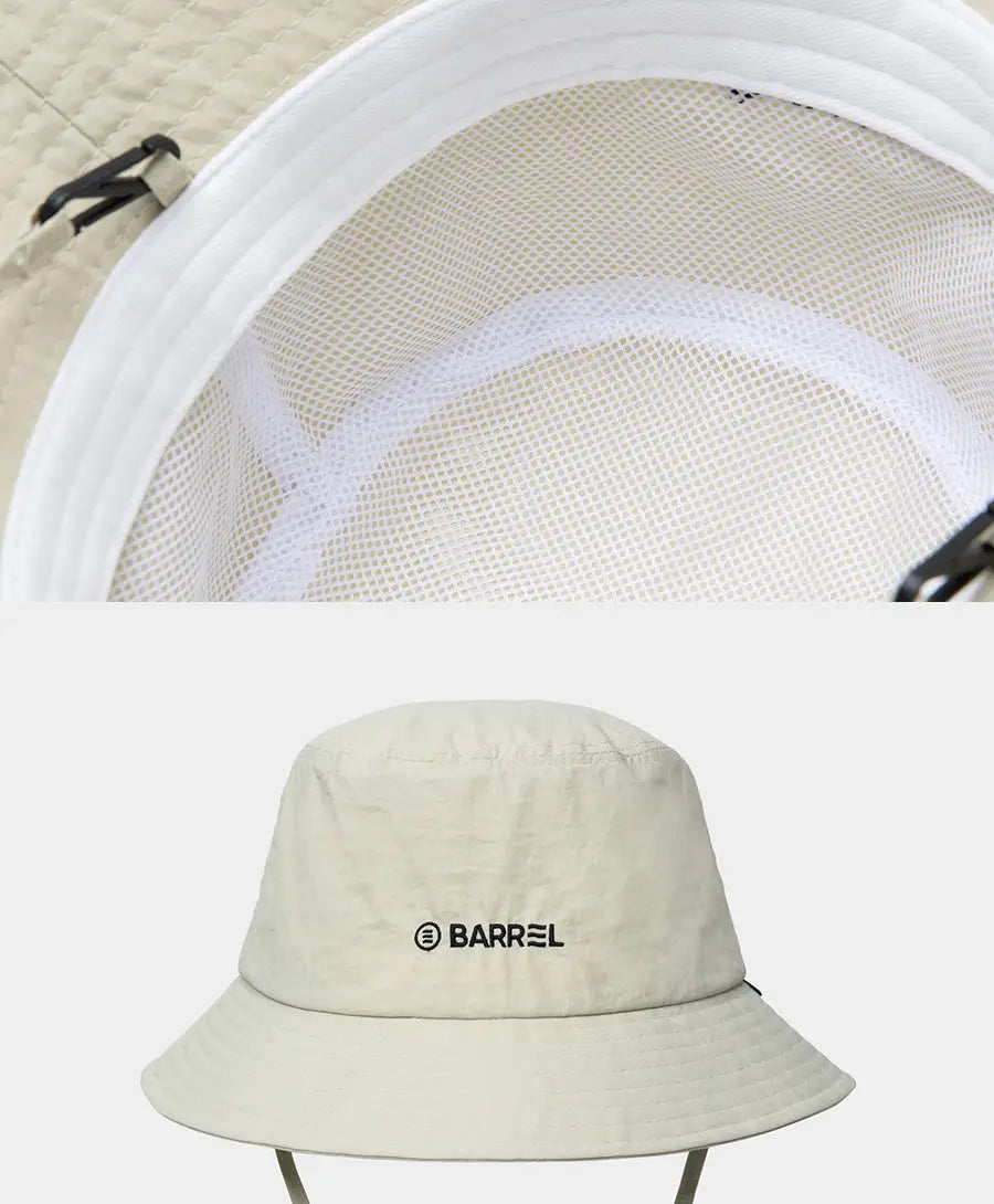 Barrel Basic Solid Bucket Hat-BEIGE_image2