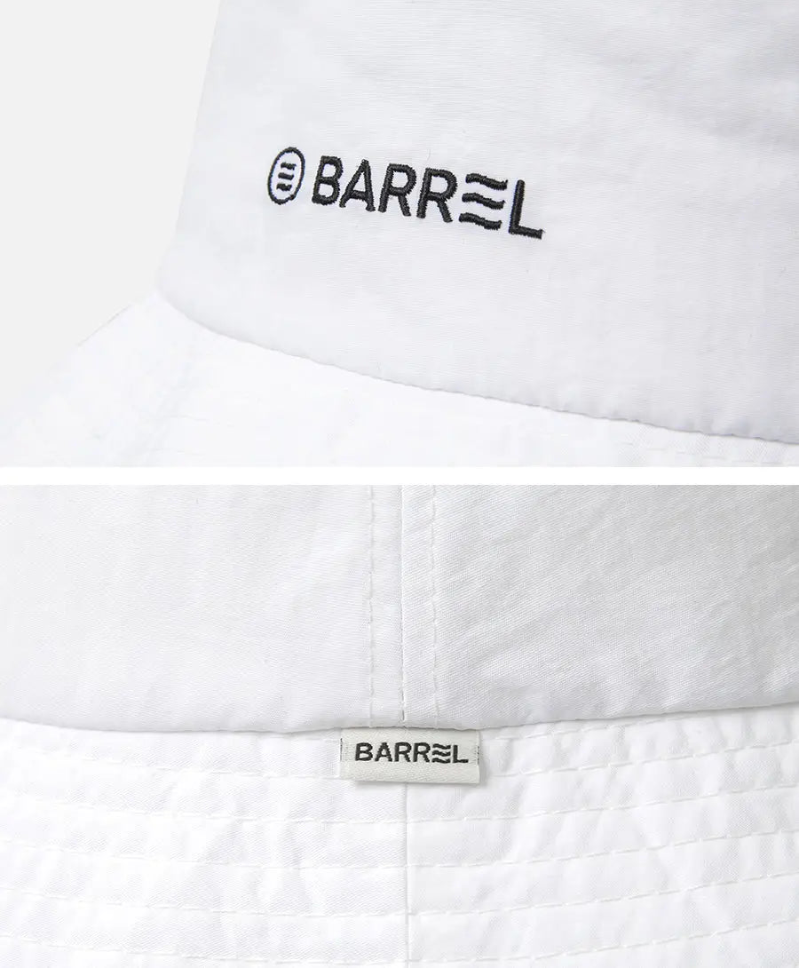 Barrel Basic Solid Bucket Hat-WHITE_image2