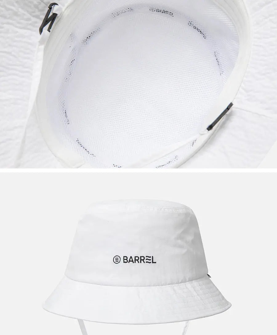 Barrel Basic Solid Bucket Hat-WHITE_image3