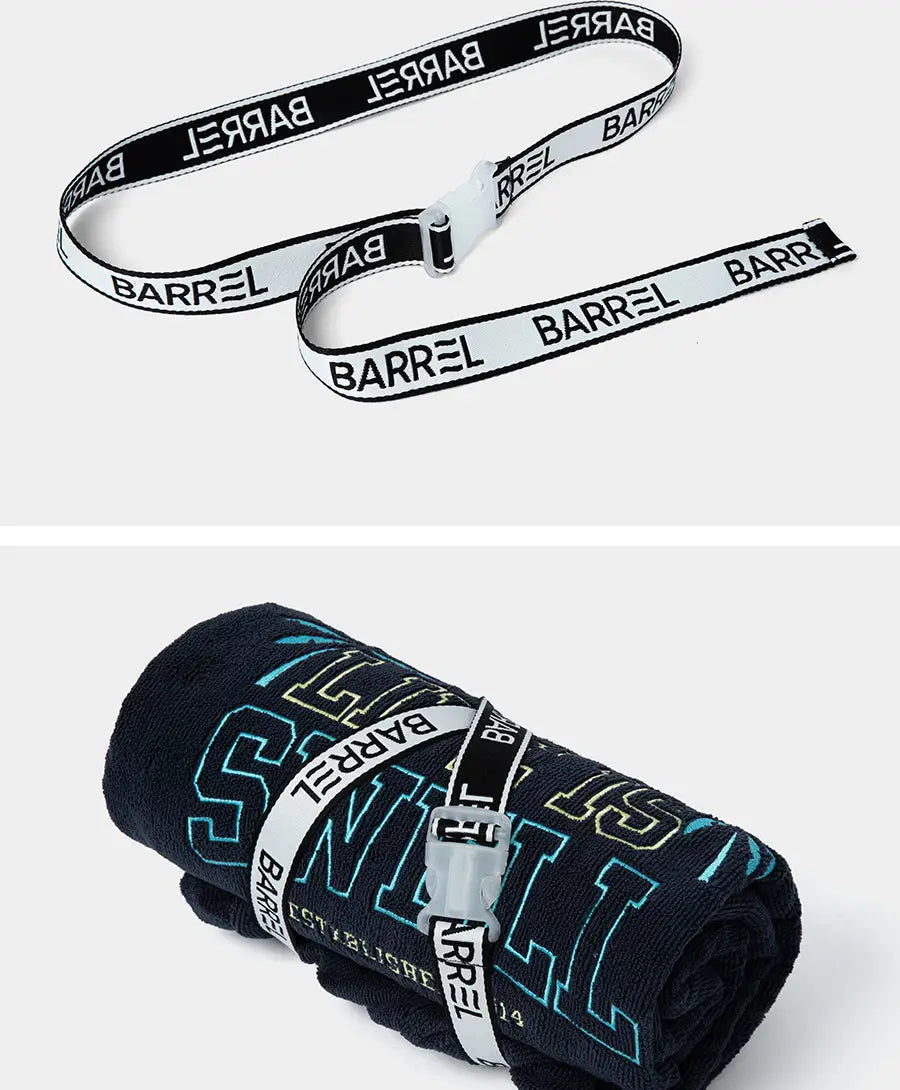 Barrel Unisex Essential Zip-Up Poncho Towel-NAVY_image3