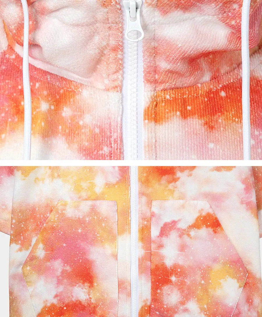 Barrel Unisex Cloud Zip-Up Poncho Towel-ORANGE_image2