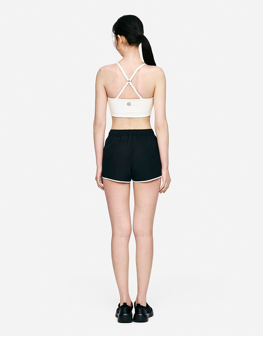 Barre Women Zip-Up Bra Top-WHITE7