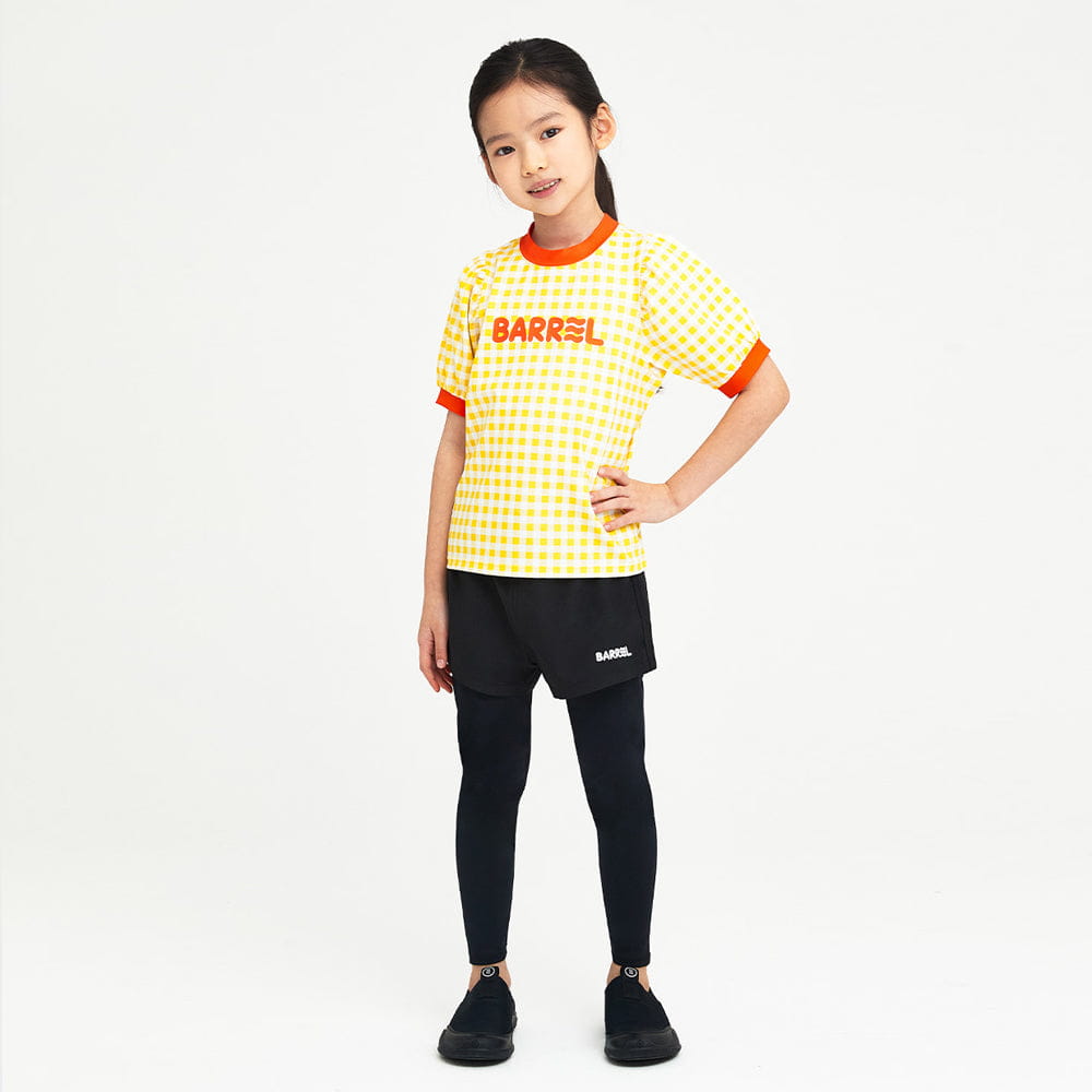 Barrel Kids Essential Shorts Leggings-BLACK_image2