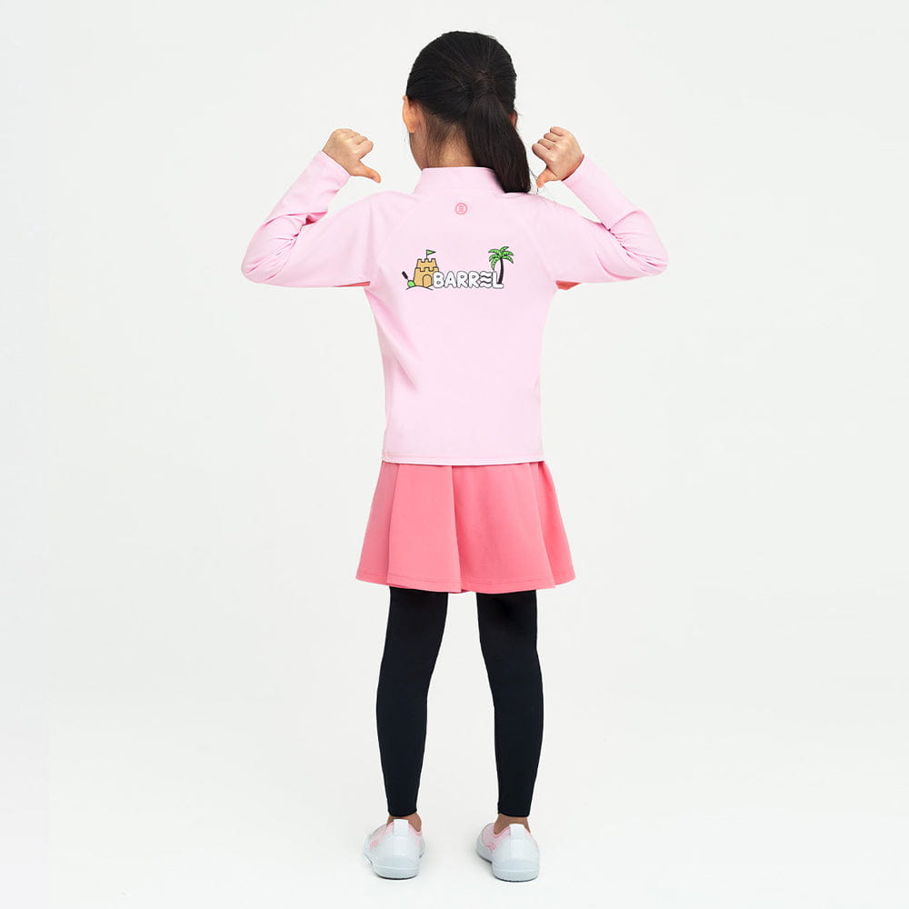 Barrel Kids Essential Skirt Leggings-PINK_image2