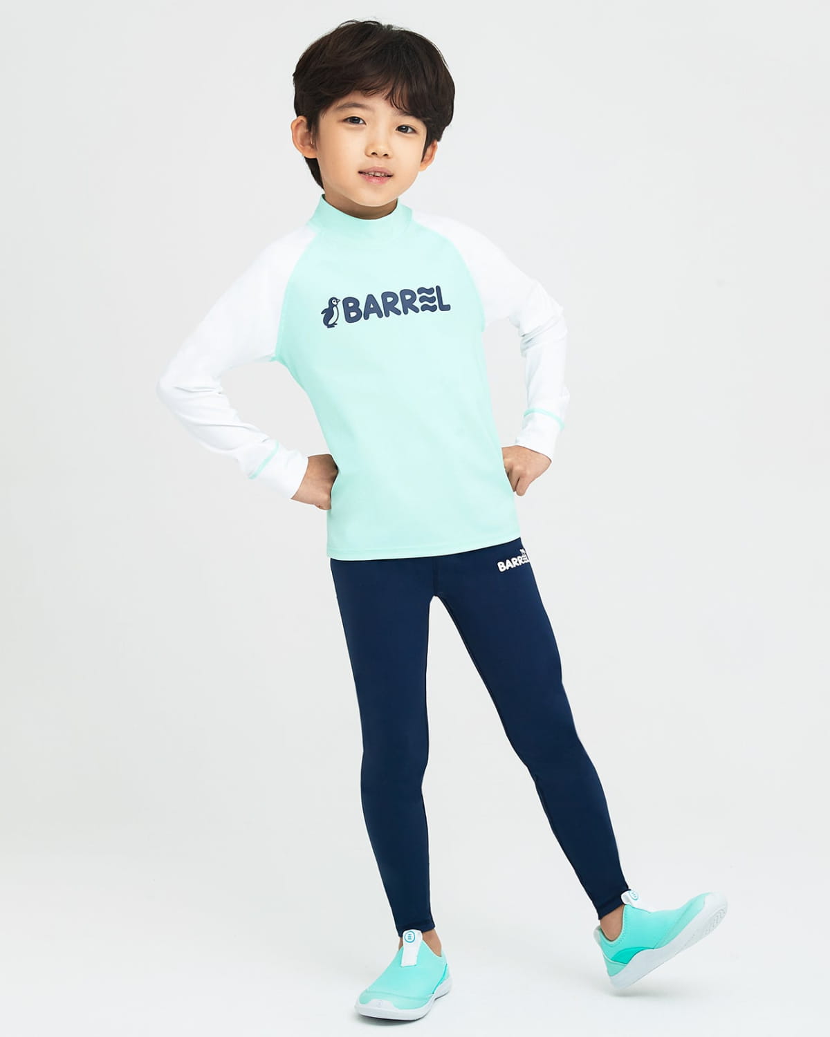 Barrel Kids Essential Rash Guard-MINT_image1