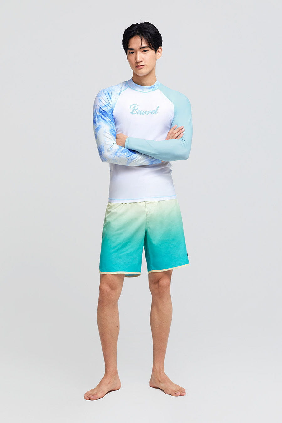 Barrel Mens Ocean Water Shorts-YELLOW_image2