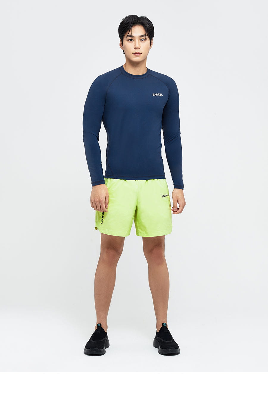 Barrel Men Essential Half Water Shorts -LIME_image2