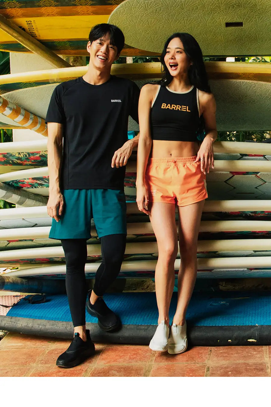 Barrel Men Essential Shorts Leggings-TURQUOISE_image2