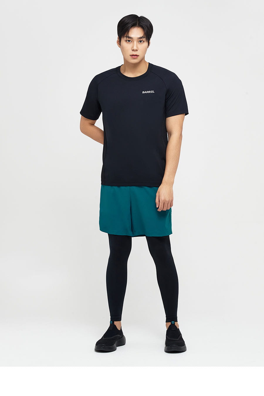 Barrel Men Essential Shorts Leggings-TURQUOISE_image5