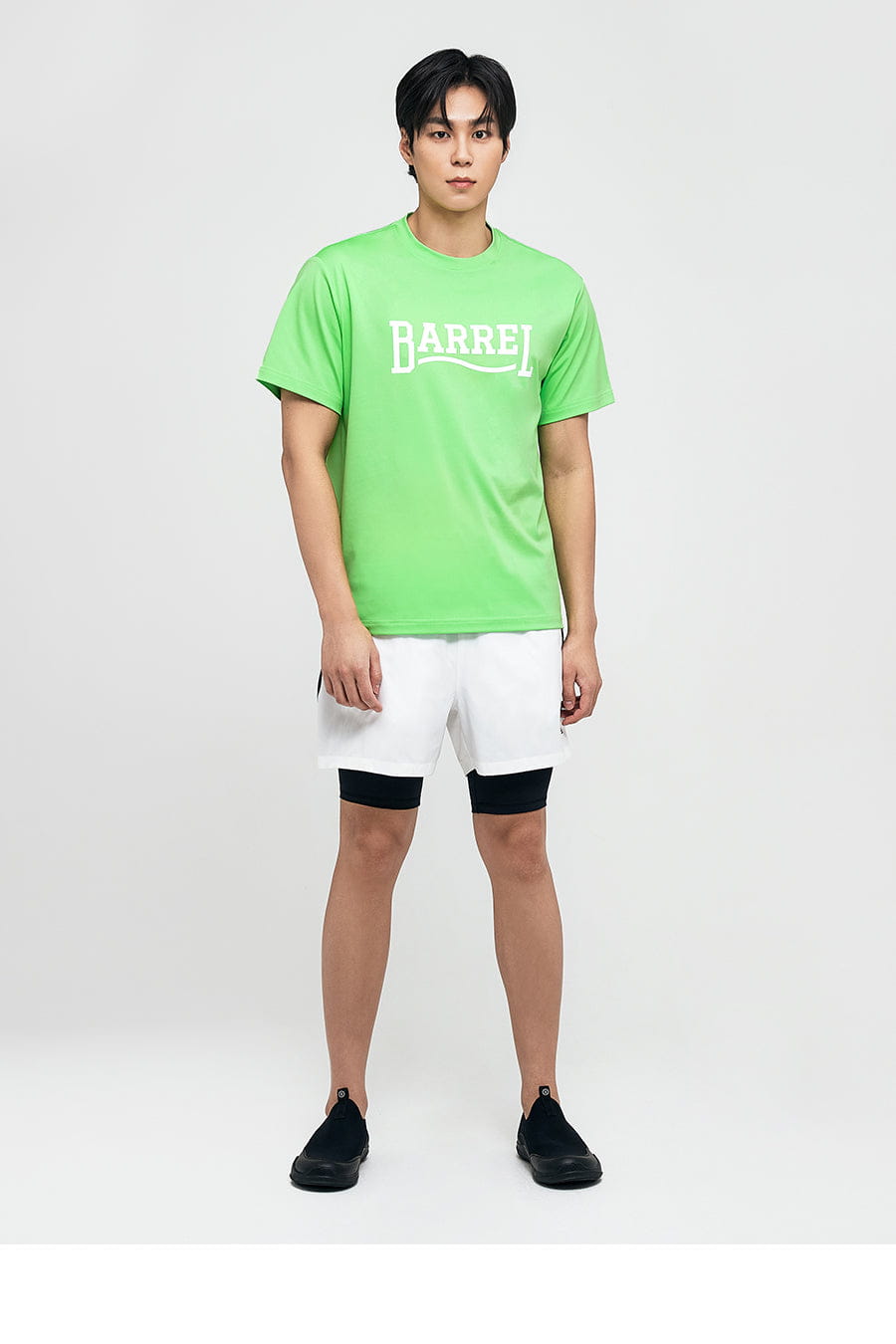 Barrel Men Romantic Motion S/S Rashguard-GREEN_image5