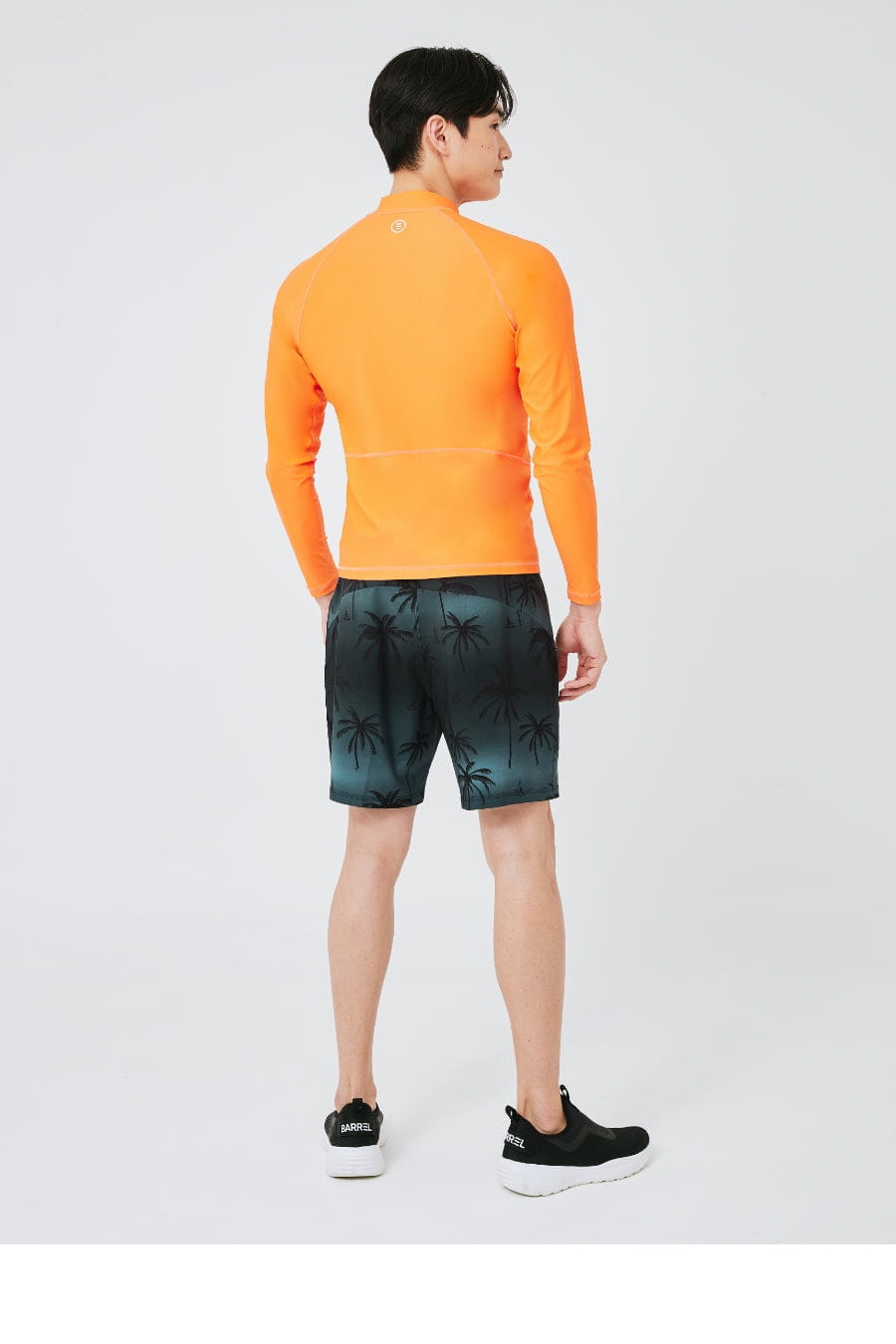 Barrel Men Sunset Palm Tree Board Shorts-BLACK_image6