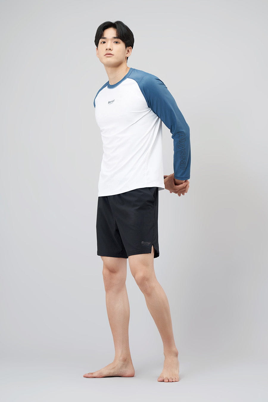 Barrel Mens Abyssal RelaxFit Rashguard-WHITE_image4