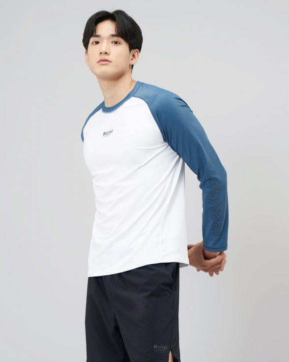 Barrel Mens Abyssal RelaxFit Rashguard-WHITE_image1