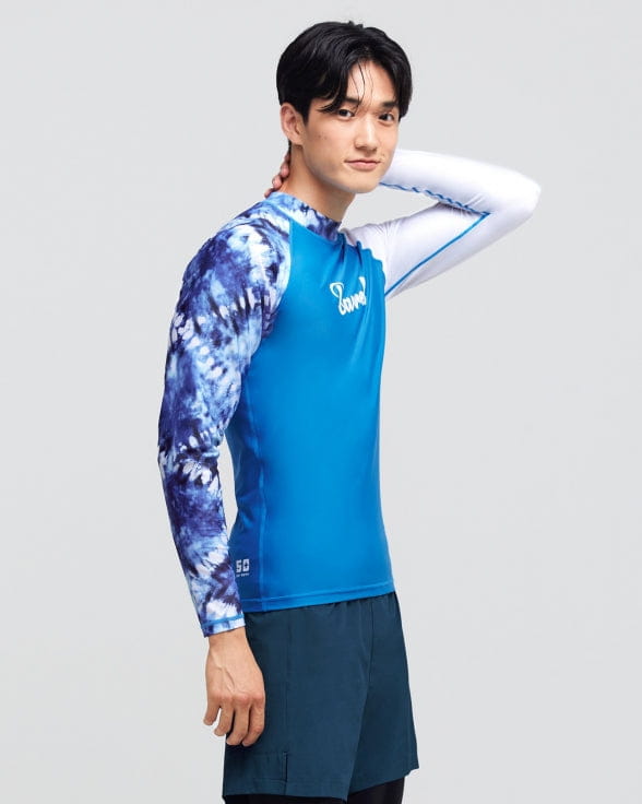 Barrel Mens Ocean Pattern Rashguard-LEAF_image5