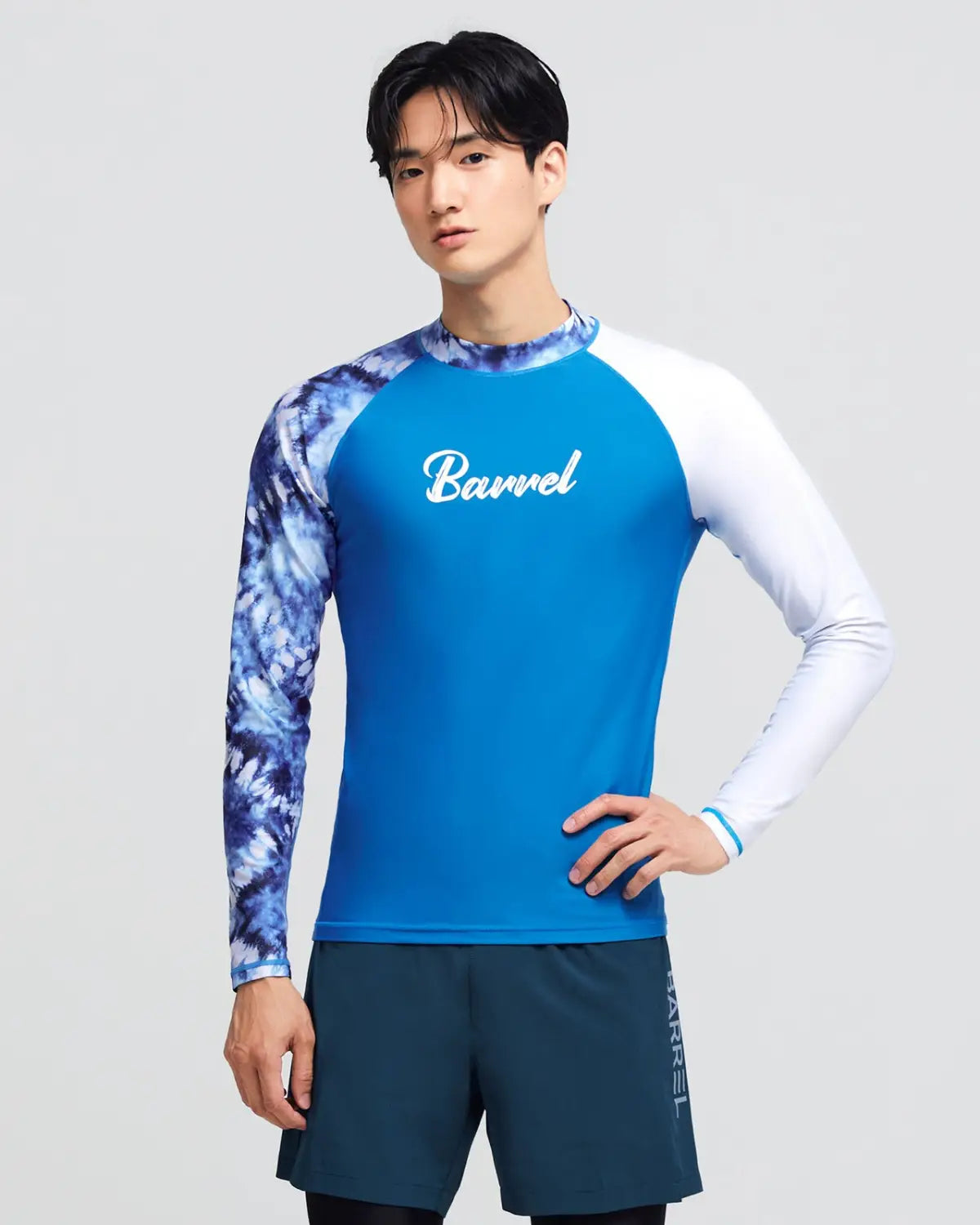 Barrel Mens Ocean Pattern Rashguard-LEAF_image1
