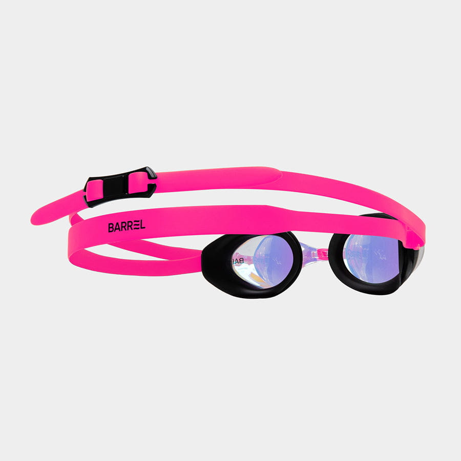 Barrel Wide Mirror Swim Goggles-AURORA/PINK_image2