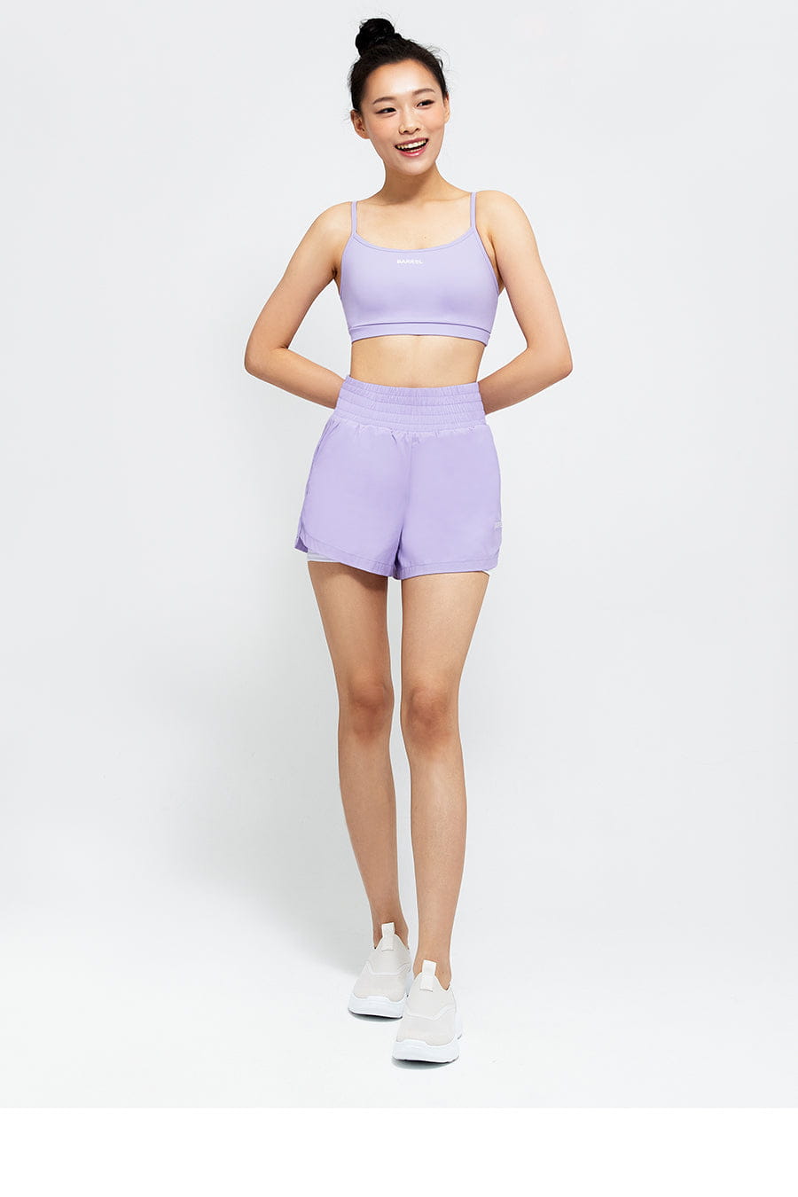Barrel Women Essential Active Bra Top-LAVENDER_image1