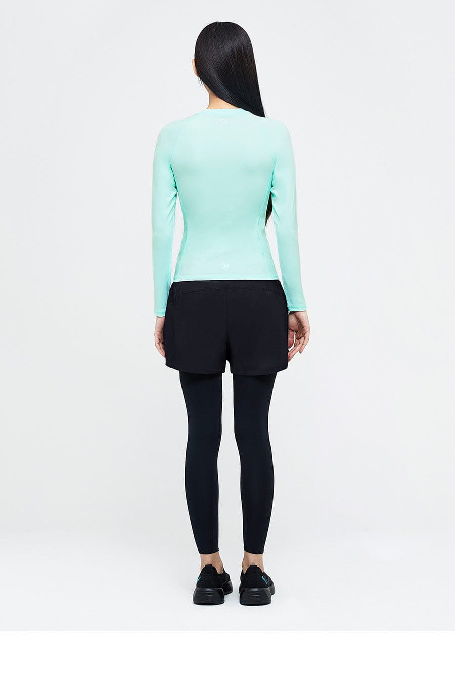 Barrel Women Essential WB Shorts Leggings-BLACK_image2