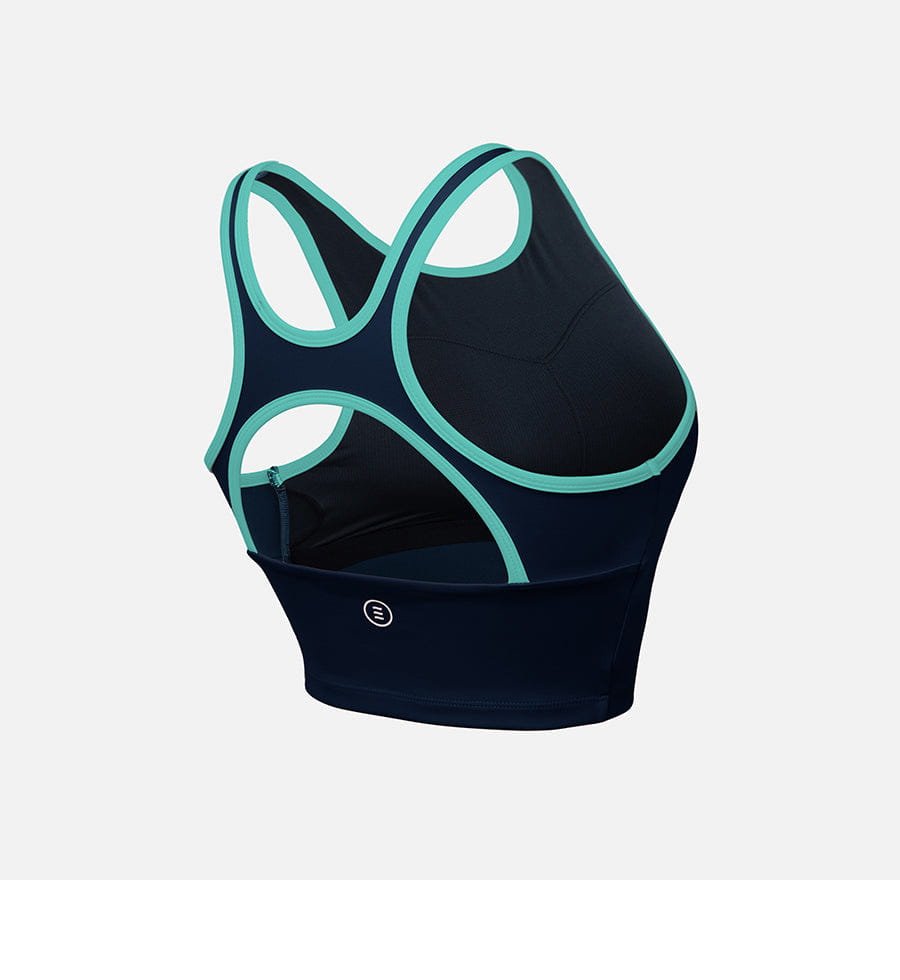 Barrel Women Vibe Half Bra Top-NAVY_image2