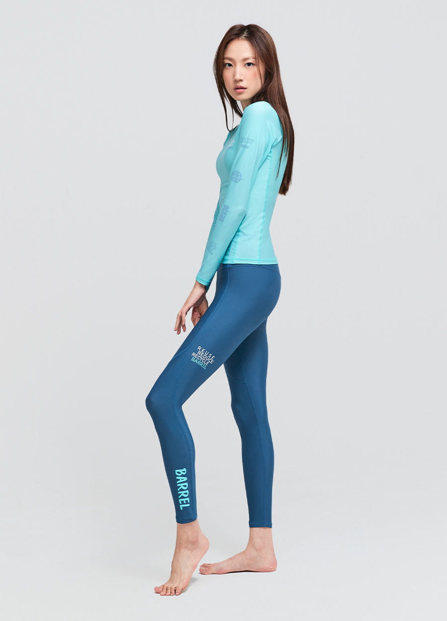 Barrel Womens Essential Water Leggings-BLUE_image2