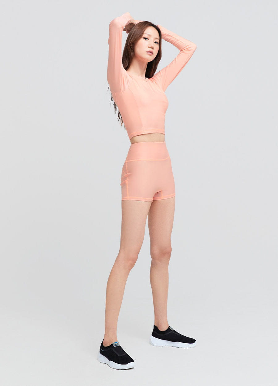 Barrel Womens Ocean Highcut Water Leggings-CORAL_image3