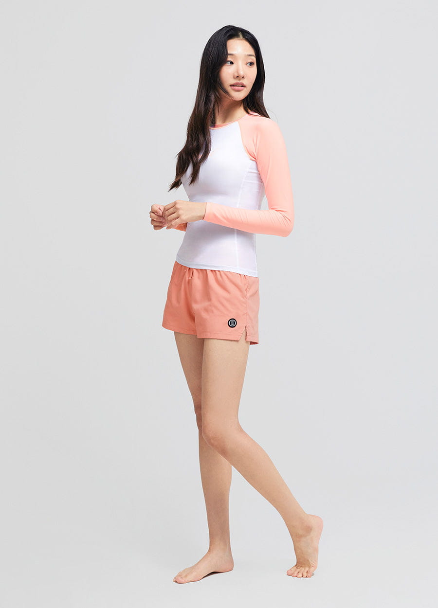 Barrel Womens Ocean Water Shorts-CORAL_image3
