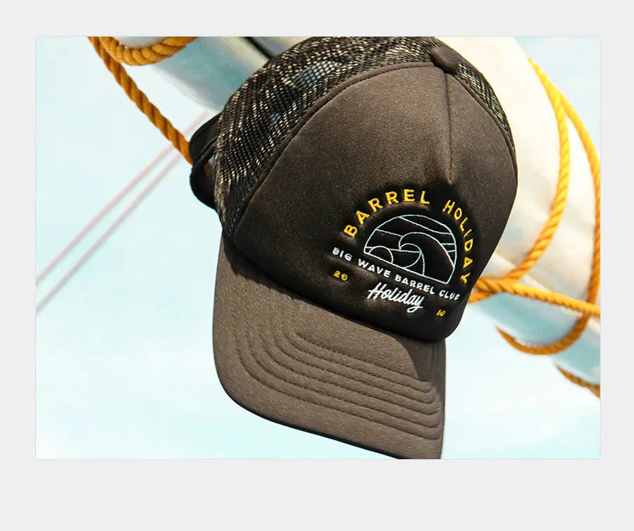 Barrel Big Wave Mesh Cap-BLACK_image2