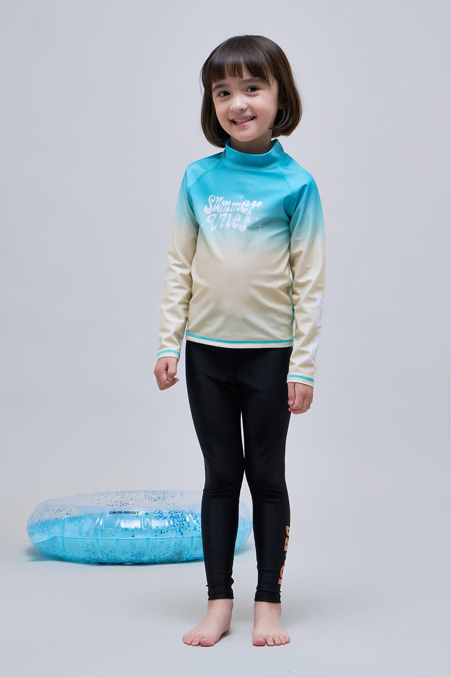 Barrel KIDS OCEAN WATER LEGGINGS_BLACK_image1