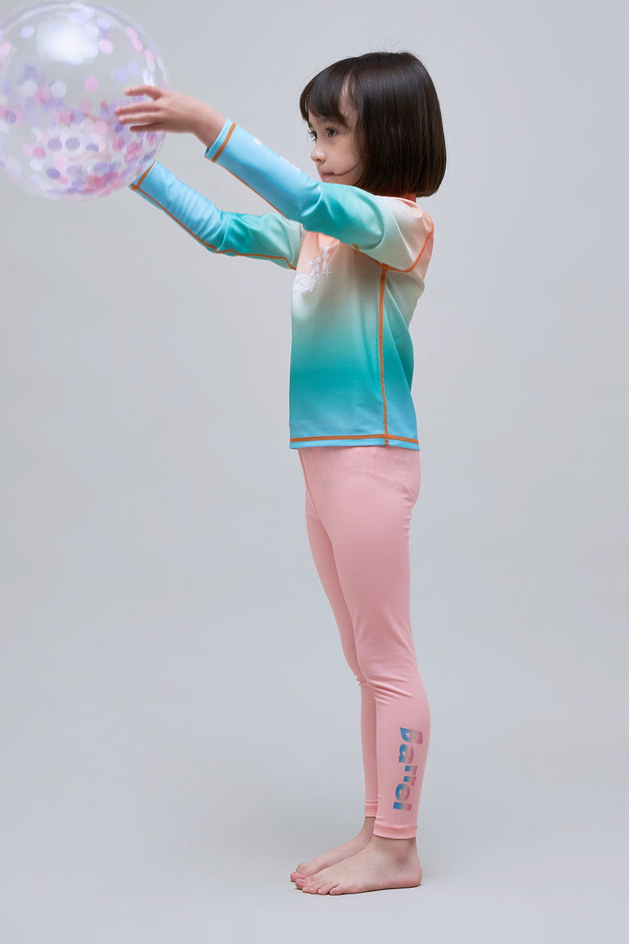 Barrel KIDS OCEAN WATER LEGGINGS_CORAL_image3