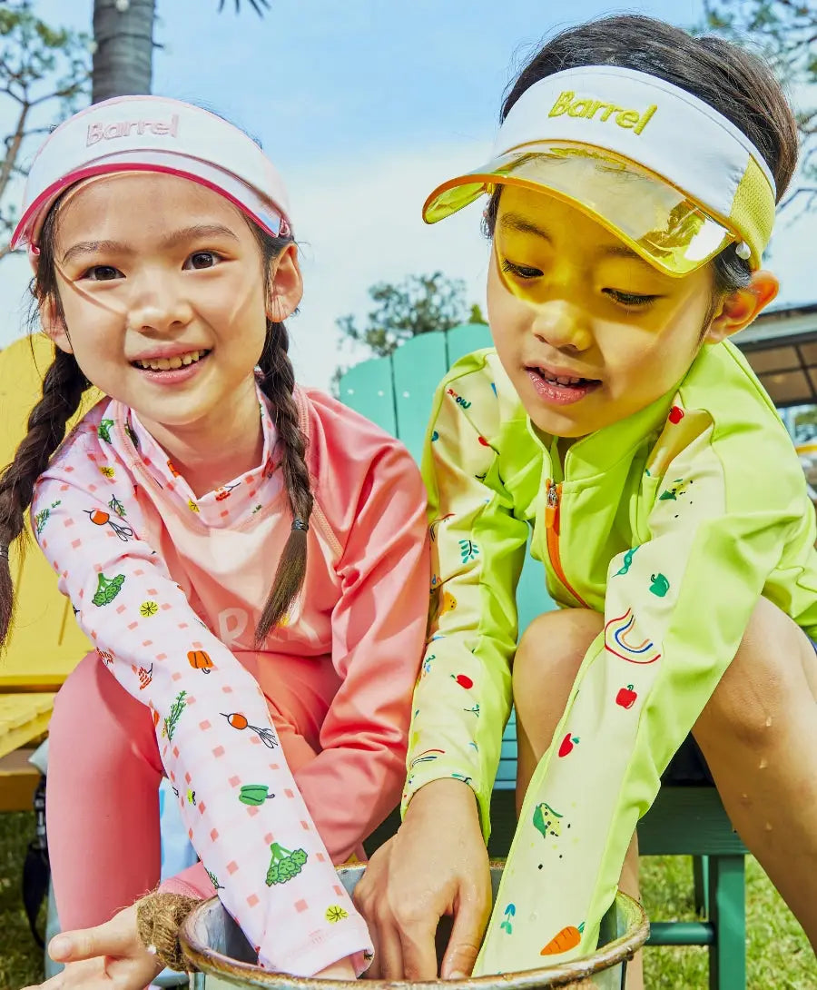 Barrel Kids Sunset Check Farm Odd Rashguard-PINK_image4