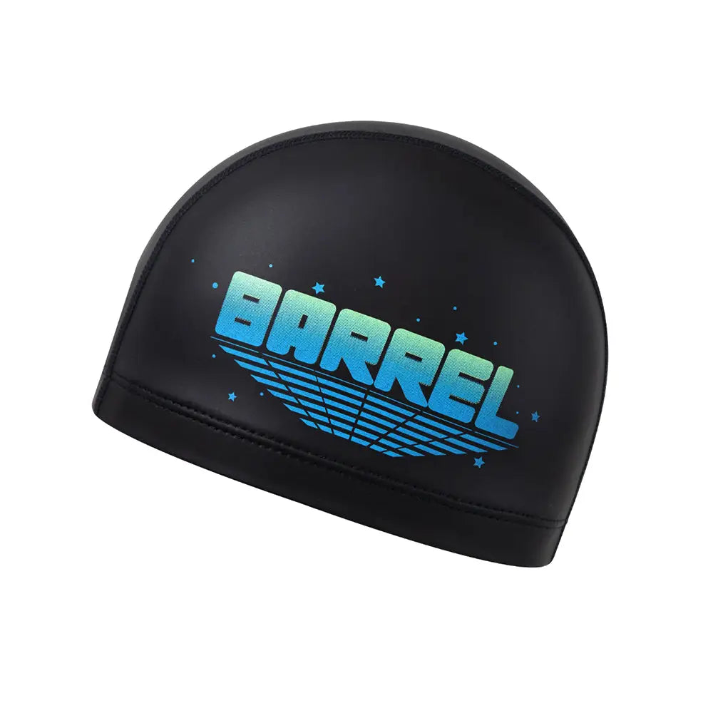 Barrel Kids Universe Silitex Swim Cap-BLACK1