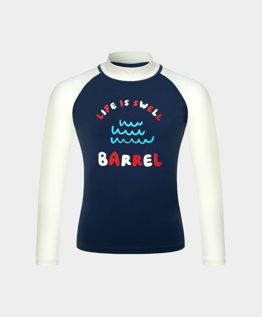 Barrel Kids Vibe Raglan Rashguard-MIDNIGHT_image1