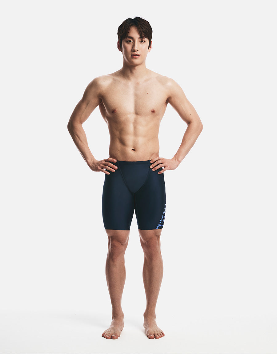 Barrel Men Basic Big Logo Mid Jammer-NAVY3