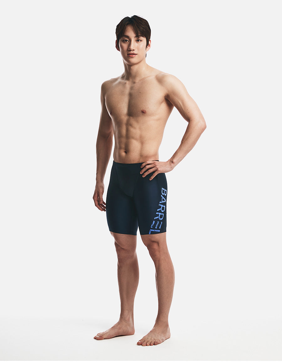 Barrel Men Basic Big Logo Mid Jammer-NAVY4